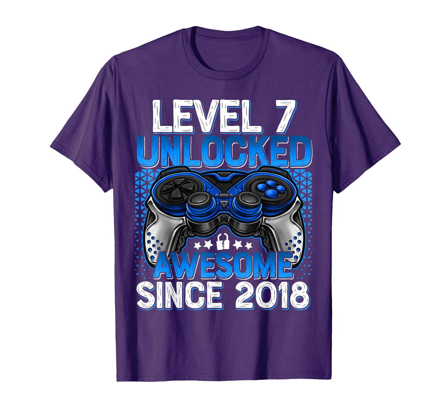 Level 7 Unlocked 7 Year Old Gifts For Boys 7th Birthday Boy T-Shirt