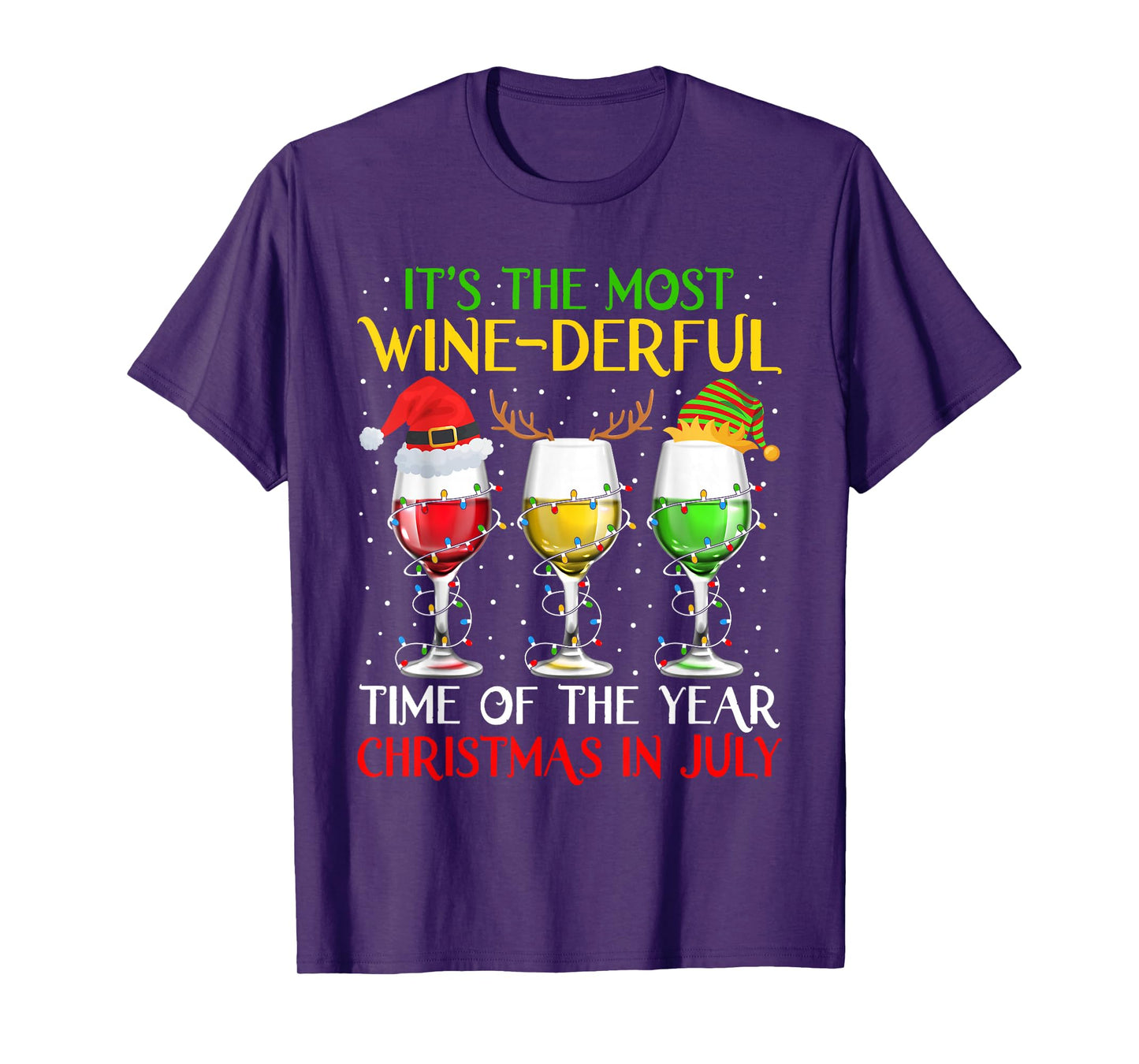 It's The Most Wine Derful Time Christmas in July Wonderful T-Shirt