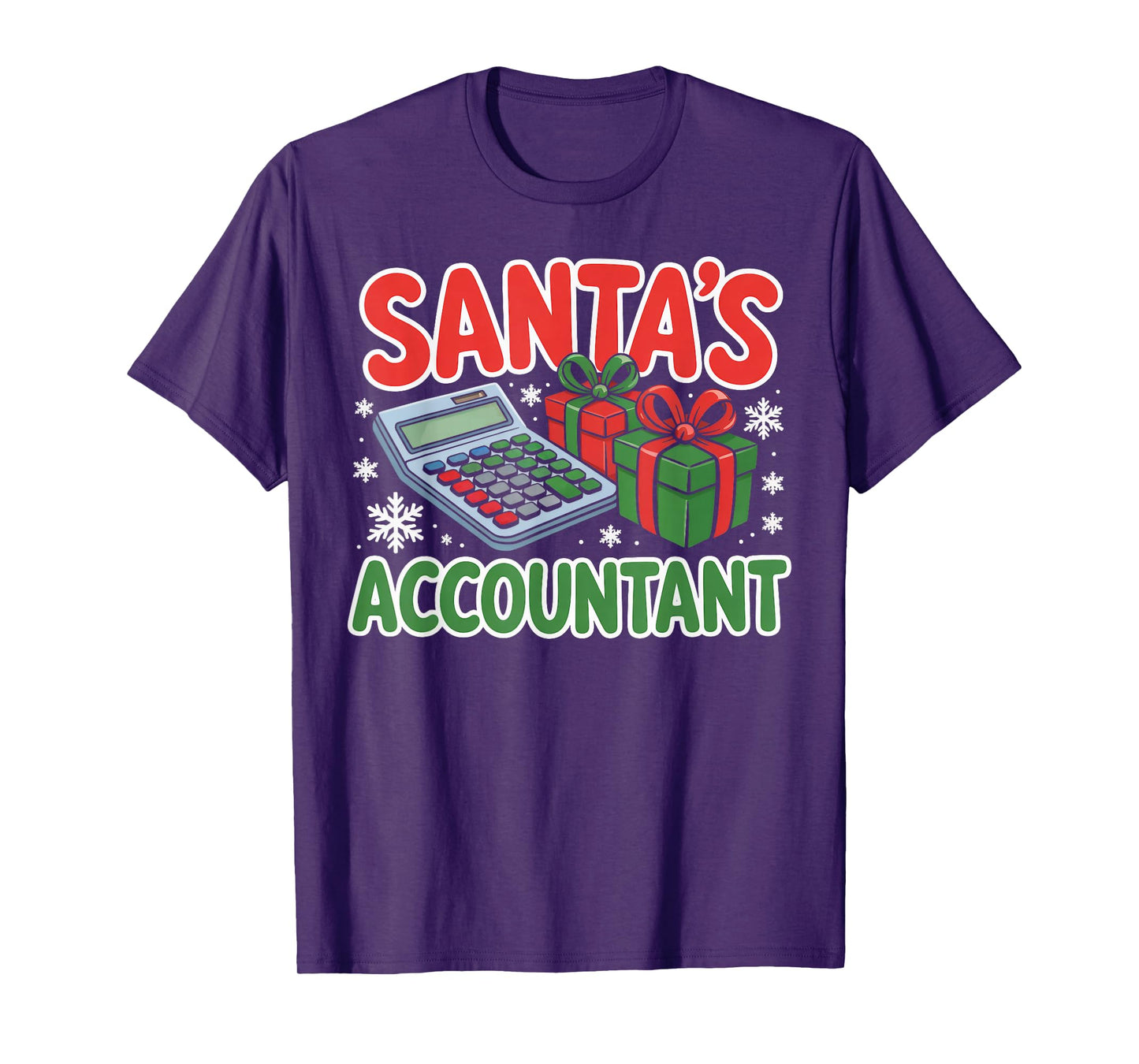 Santa’s Accountant Funny Holiday Accounting T-Shirt