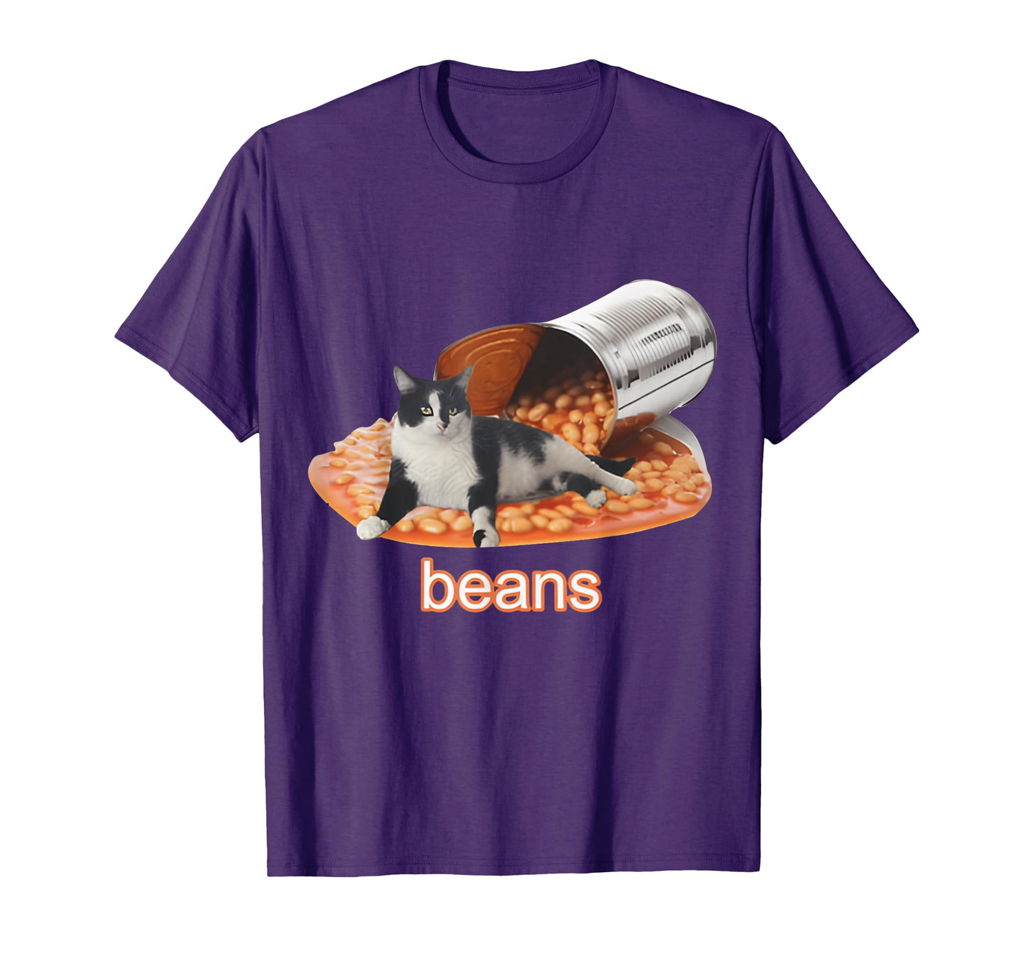 Cat In Can Of Beans & FUNNY MEME CUTE Cat T-Shirt for Men Women Girls Kids