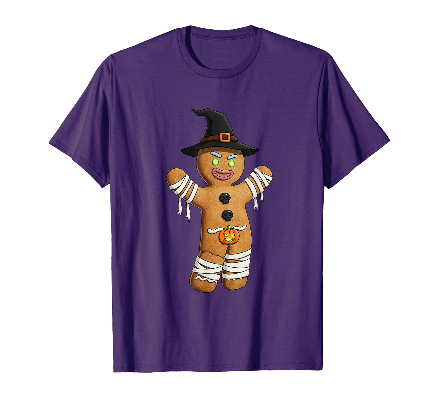 Halloween Gingerbread Mummy Witch Cute Spooky Pumpkin Cookie T-Shirt