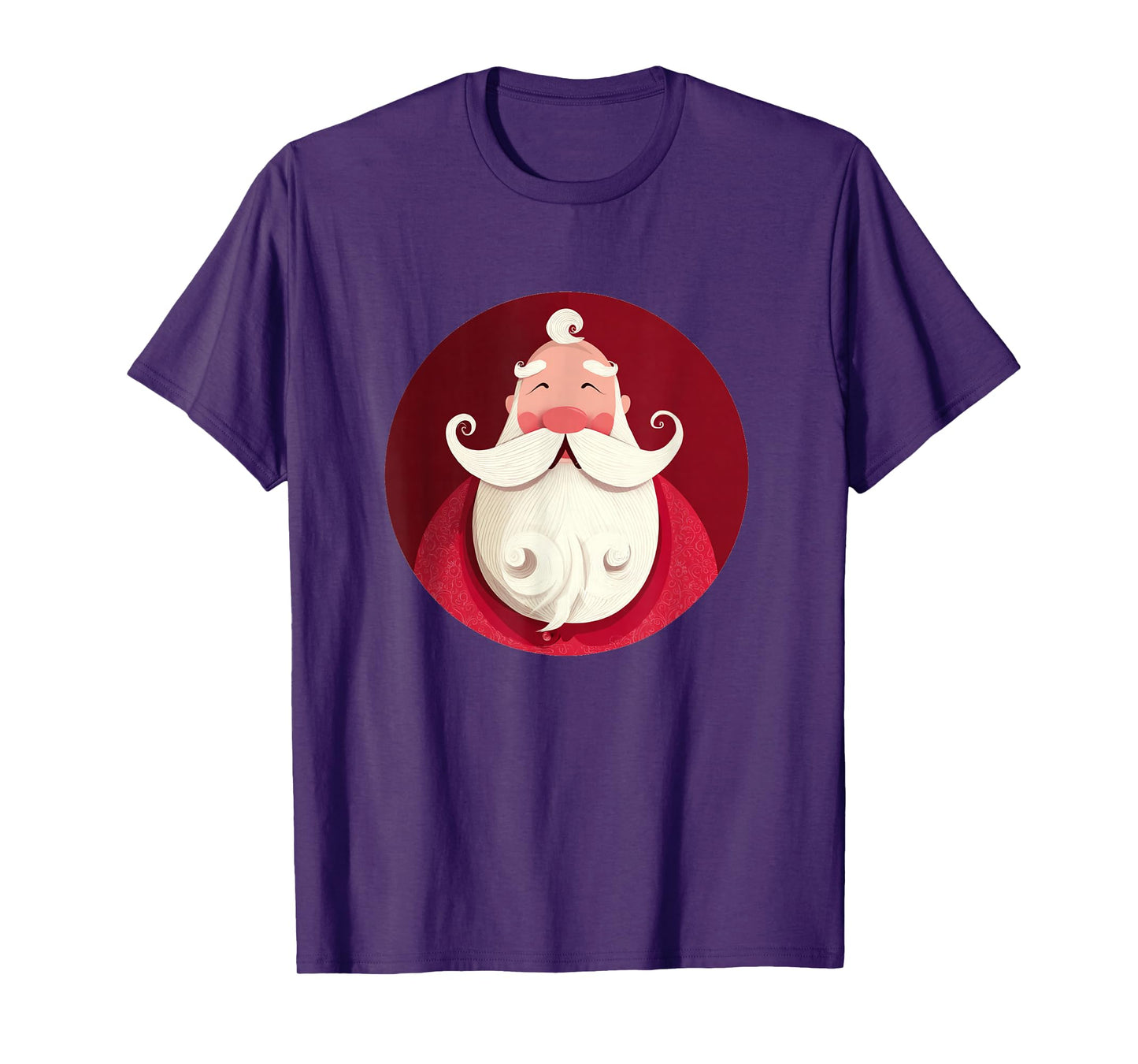 Funny Xmas Costume with This Mustache Santa Look T-Shirt