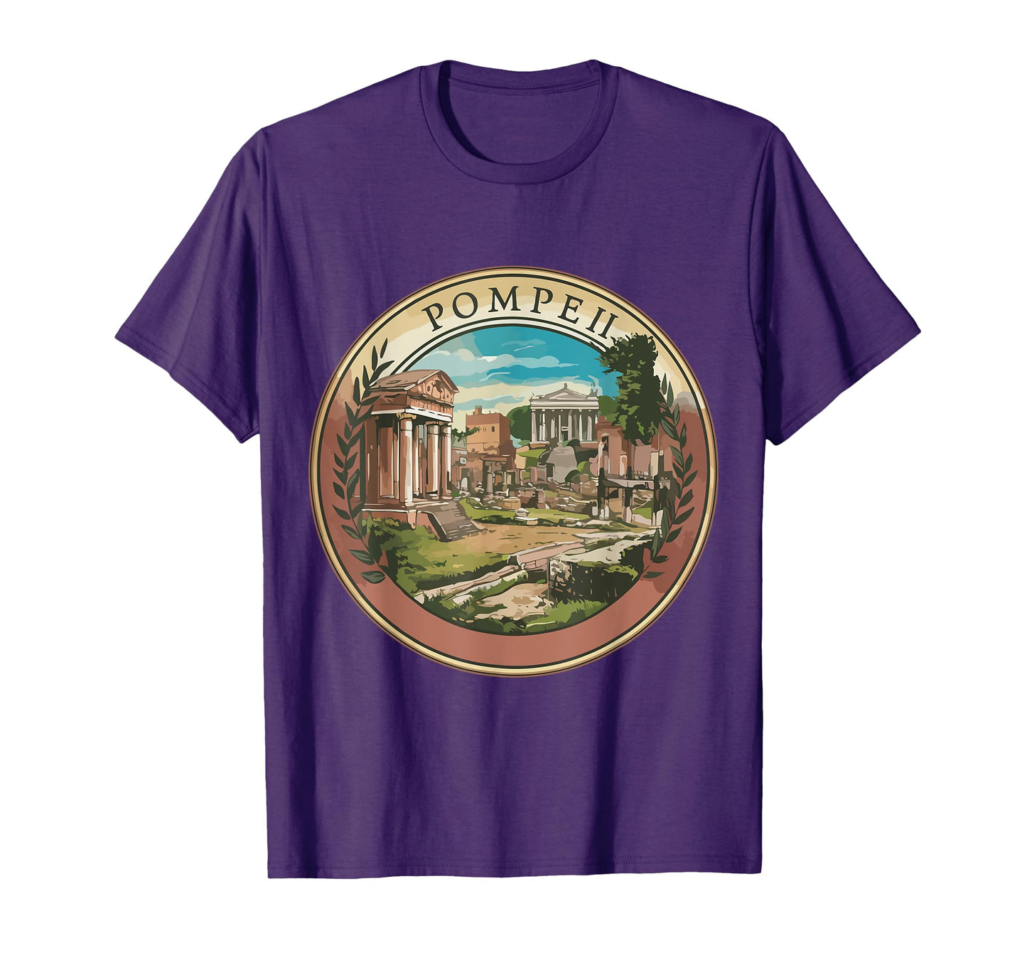 Italy Roman Empire Souvenir Pompeii Outfit Volcano T-Shirt