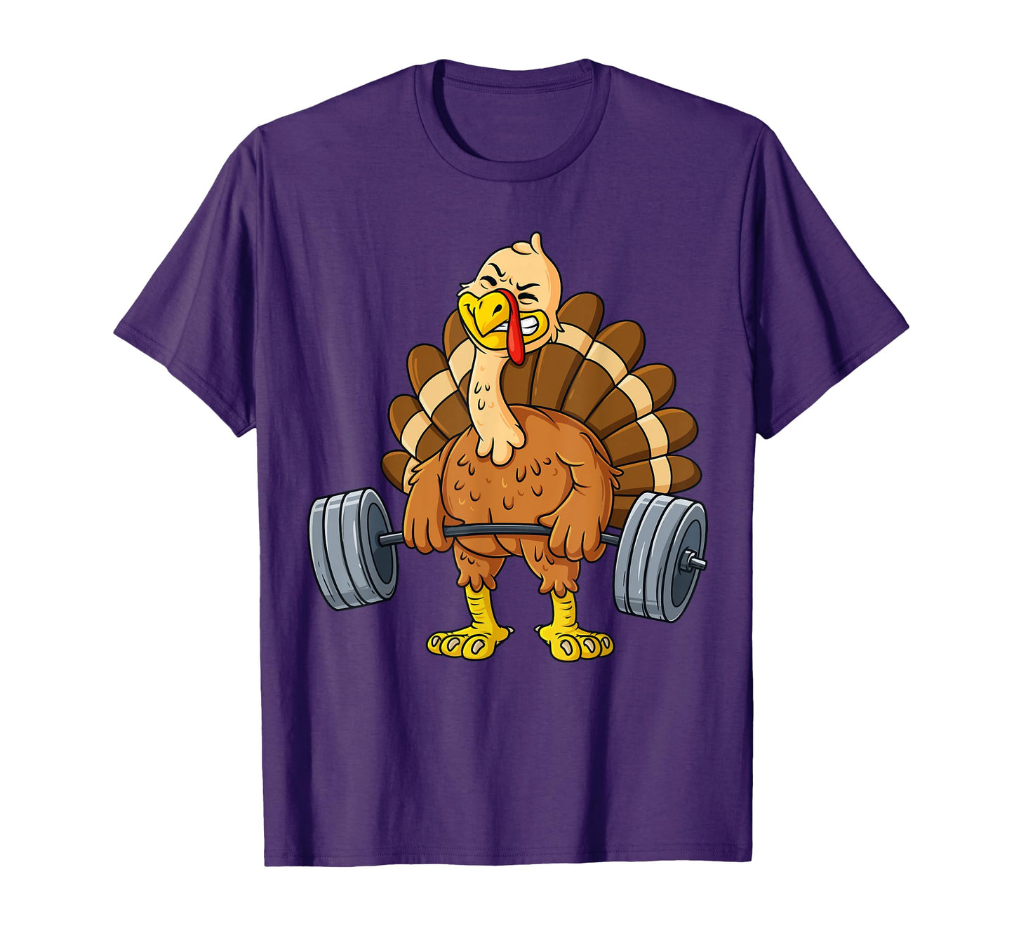 Turkey Deadlift Funny Thanksgiving Day Fitness Weightlifting T-Shirt