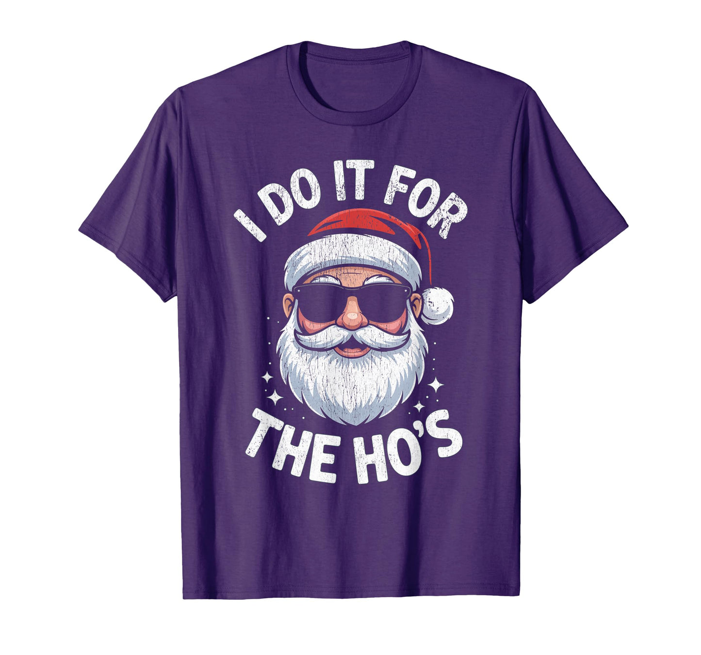 I Do It for The Ho's Funny Christmas Santa T-Shirt