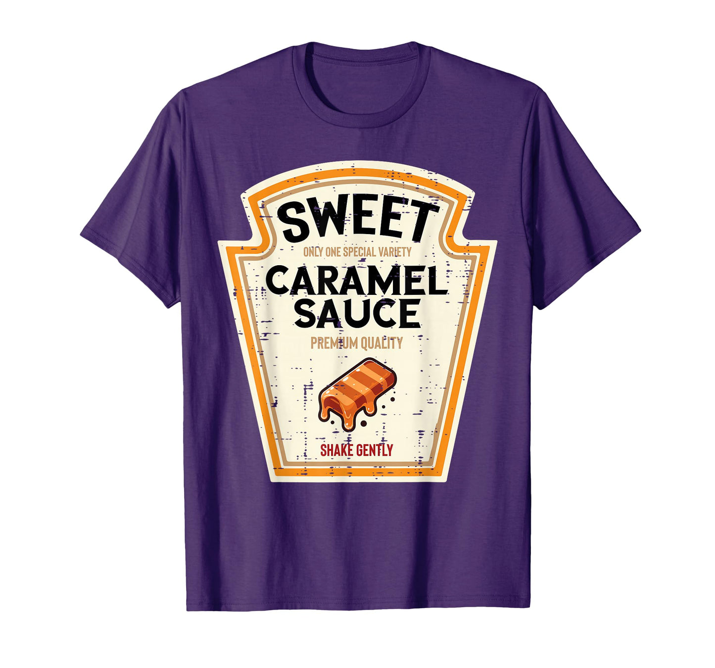 Halloween Caramel Sauce Funny Food Costume Women Men Kids T-Shirt