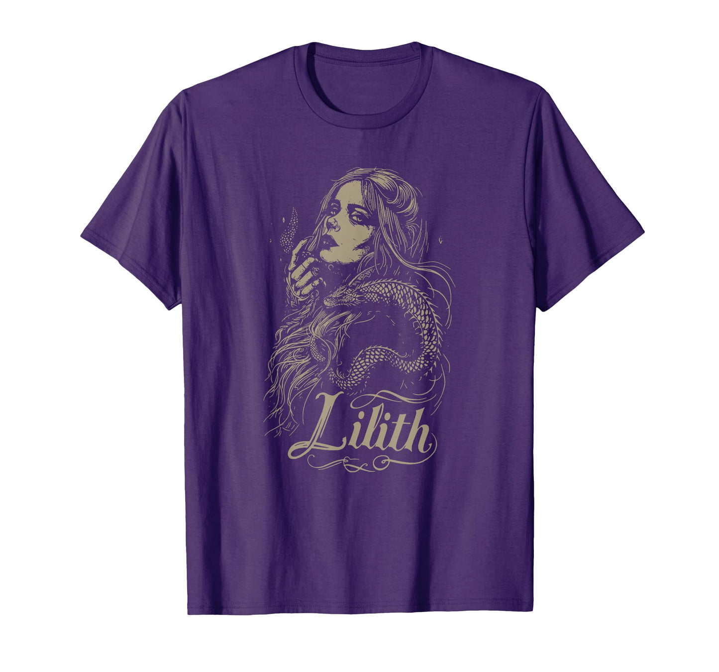 Lilith Pentagram Sigil Enochian Writing Magick Demon Occult T-Shirt