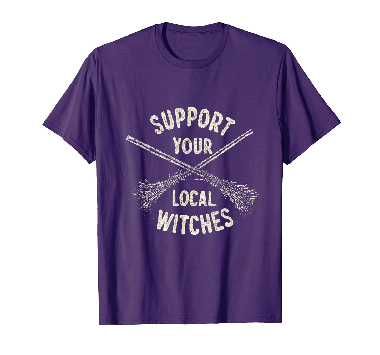 Sarcastic Halloween Witches Saying Support Local T-Shirt