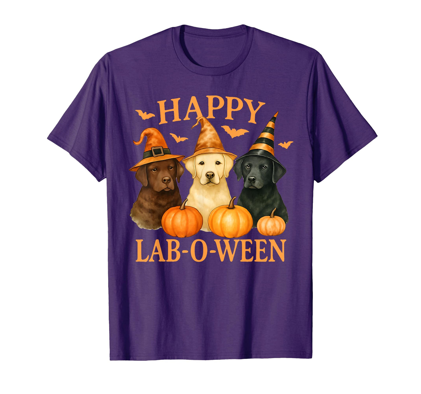 Happy Lab-O-Ween Labrador Halloween Dog Lover Design T-Shirt