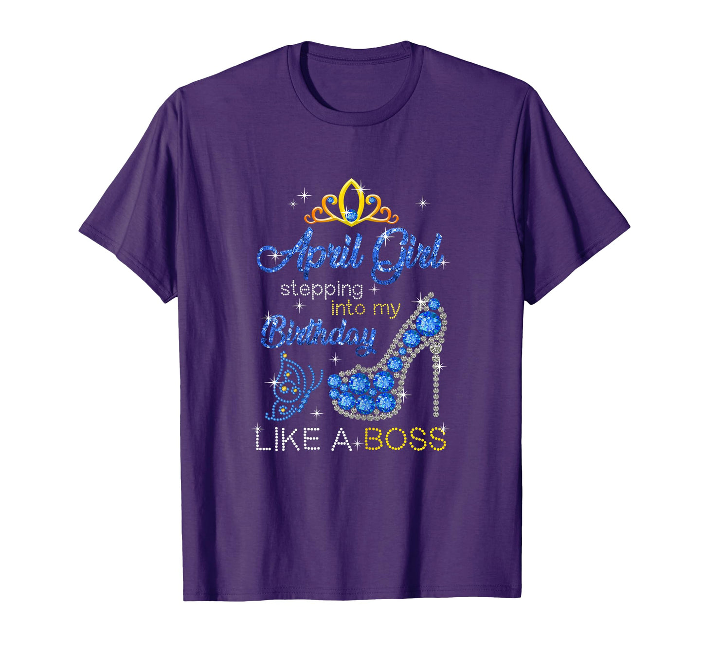 April Girl Stepping Into My Birthday Gift for Aries Womens T-Shirt