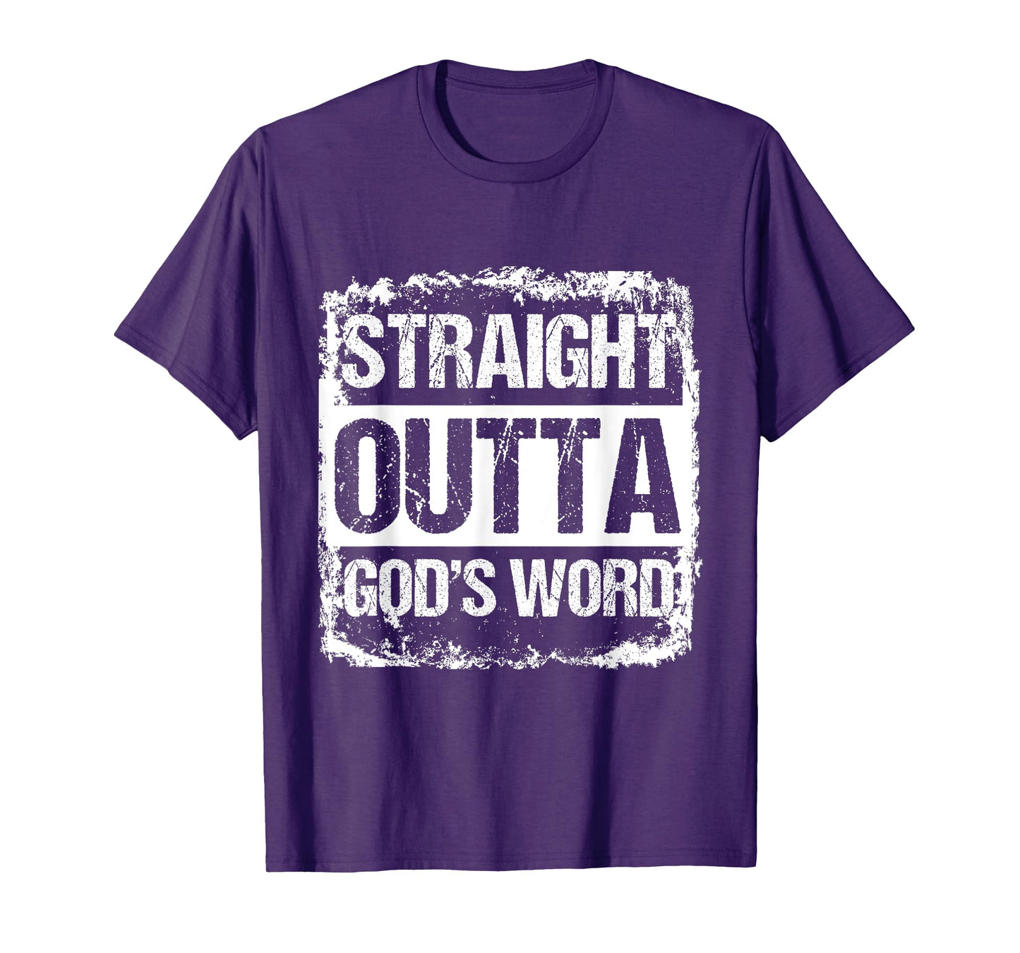 Straight Outta Gods Word Catholic Christ Jesus God Gift T-Shirt