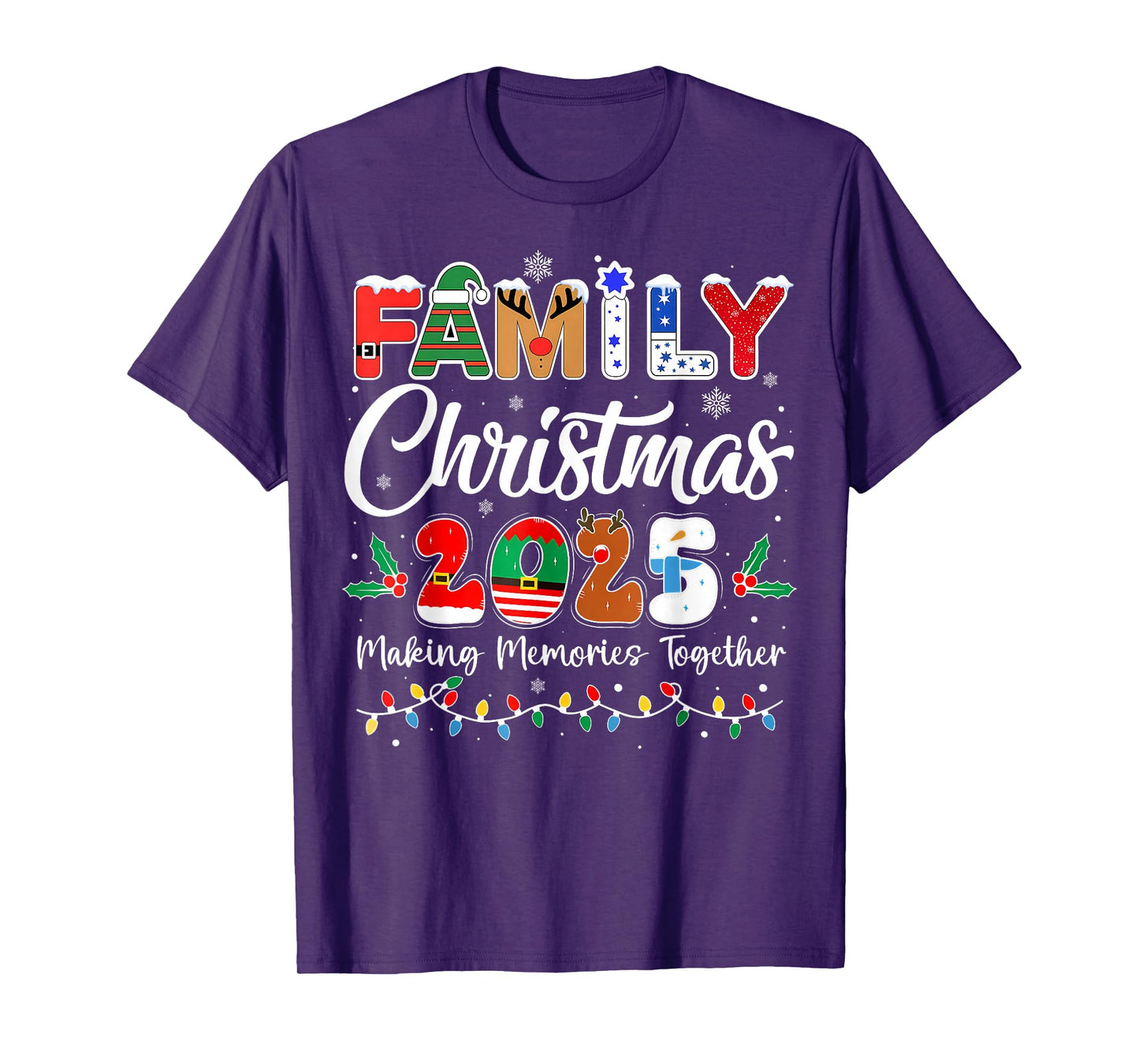 Family Christmas 2025 Matching Outfit Xmas Squad Santa T-Shirt