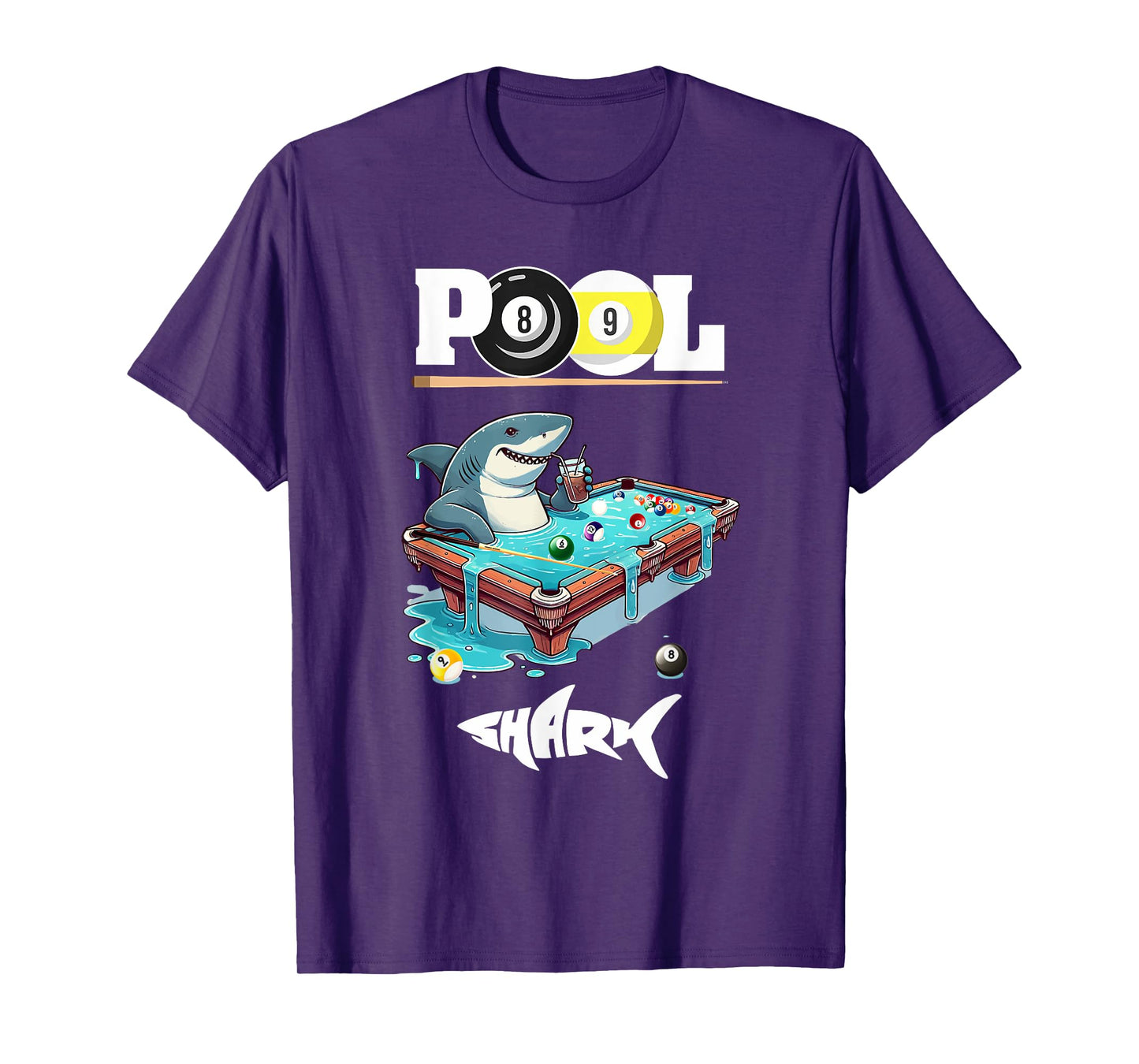Funny Billiards Pool Shark Cool T-Shirt