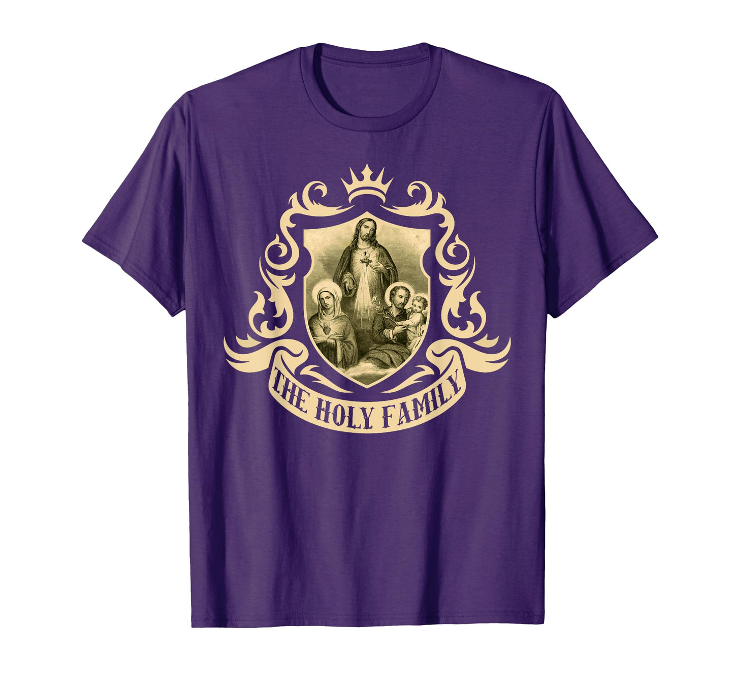 Holy Image Catholic Family Sagrada Familia Joseph Mary Jesus T-Shirt