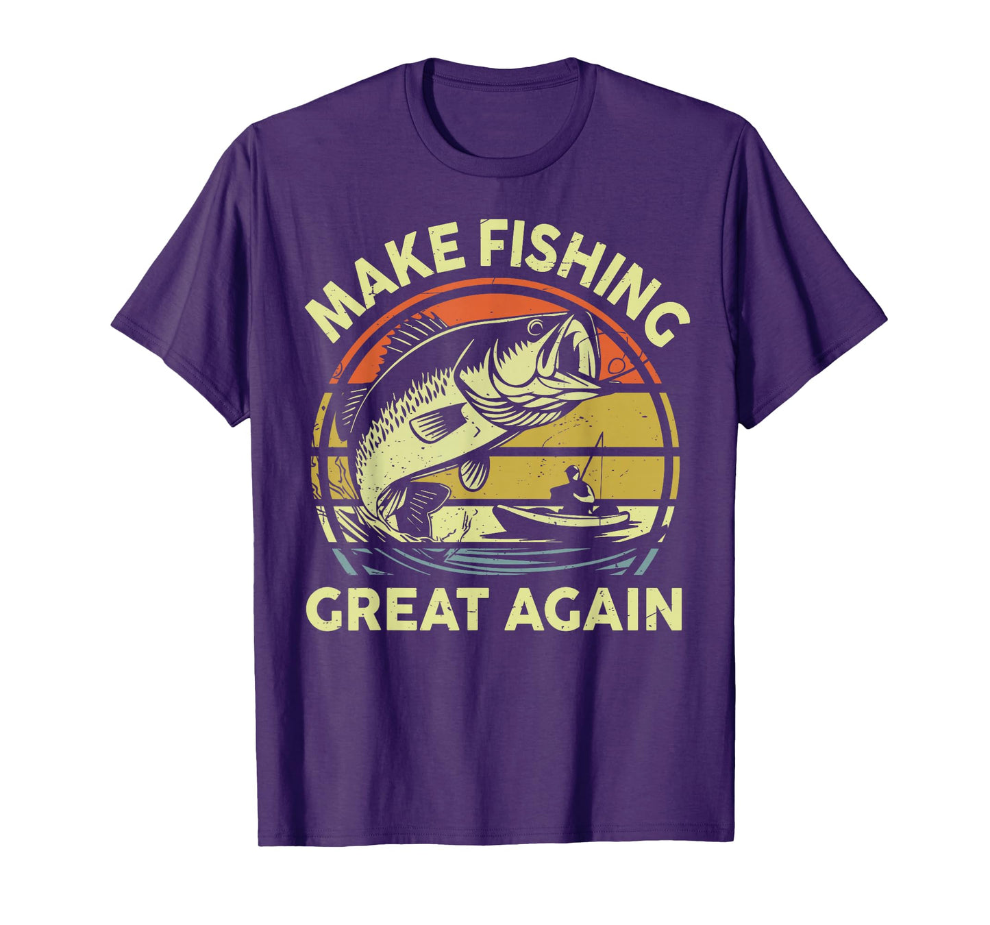 Dad Fishing Make Fishing Great Again Gift from Son Daughter T-Shirt