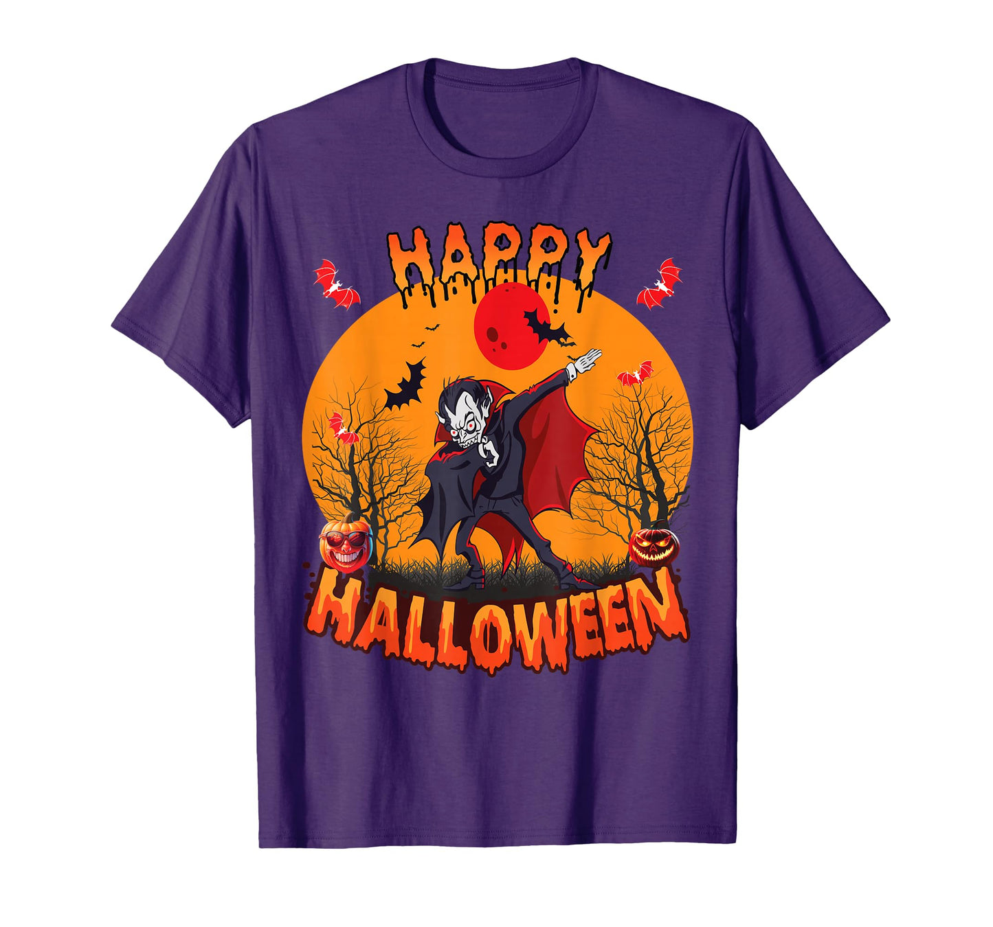 Cooles Halloween Costume Children Dabbing Vampire Creepy T-Shirt