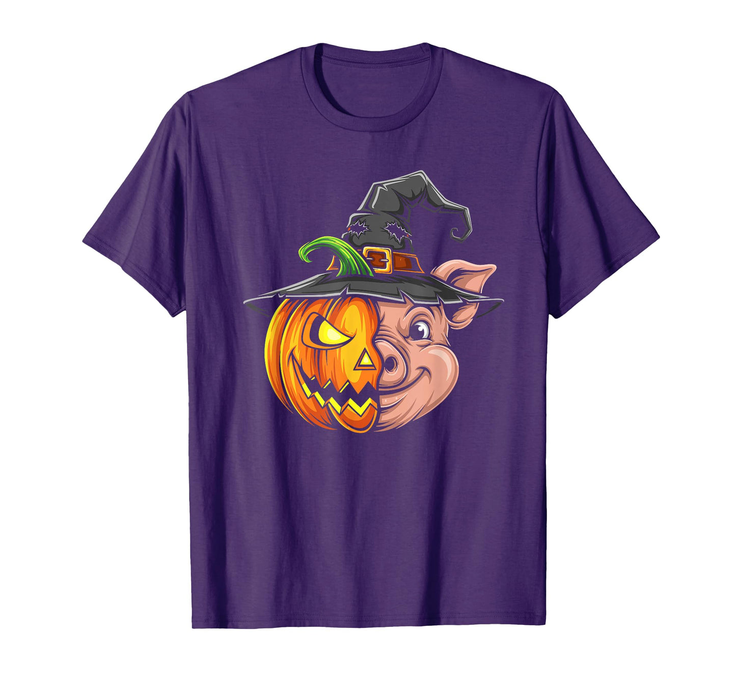 Pig Pumpkin Jack O Lantern Halloween Kids Mens Womens T-Shirt
