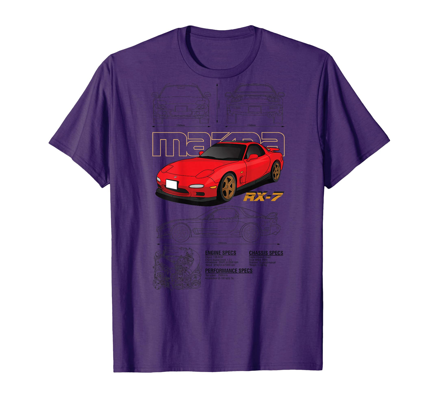 Mazda RX-7 Sketch board T-Shirt