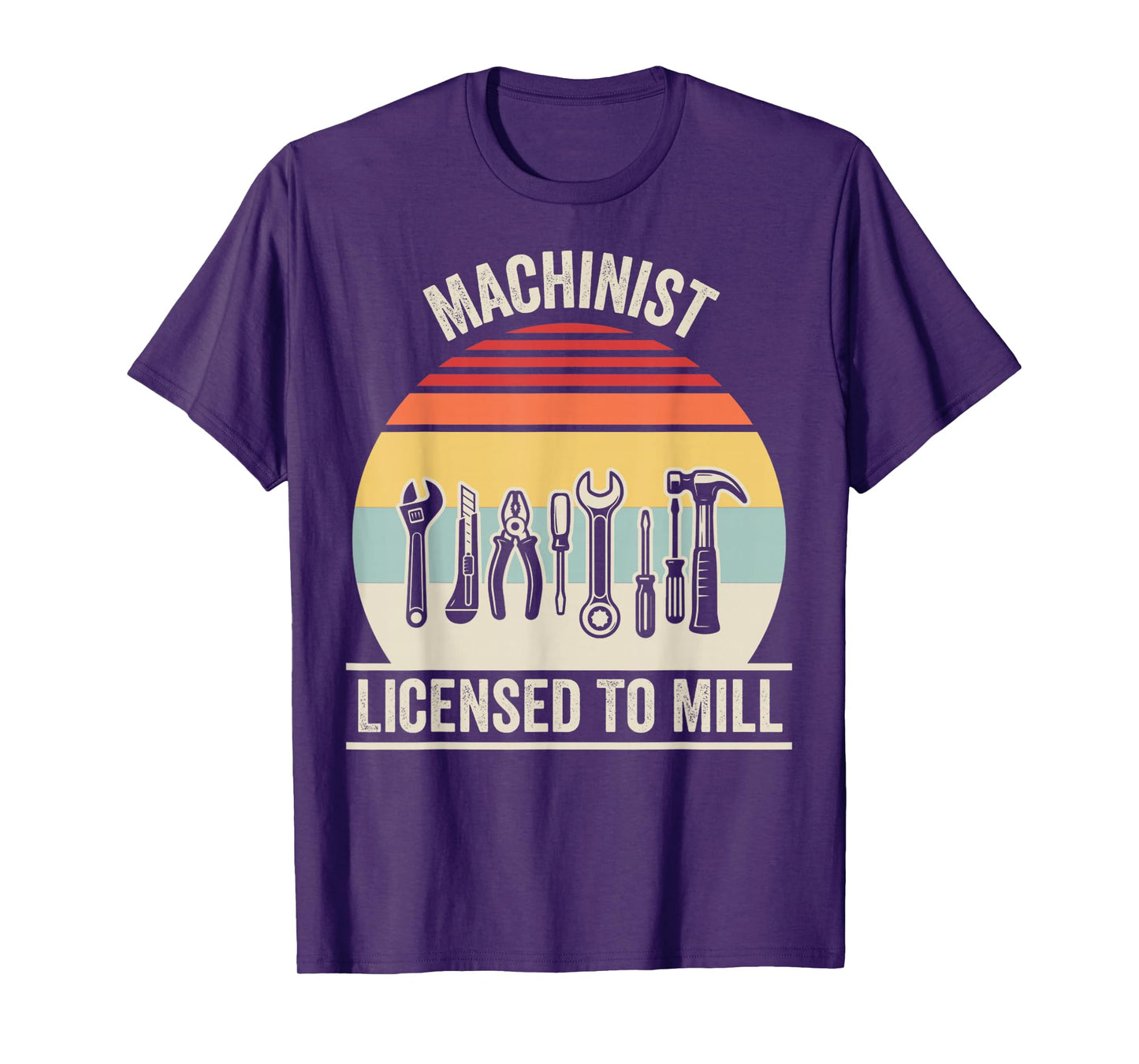 Machinist Licensed to Mill Retro Tools T-Shirt