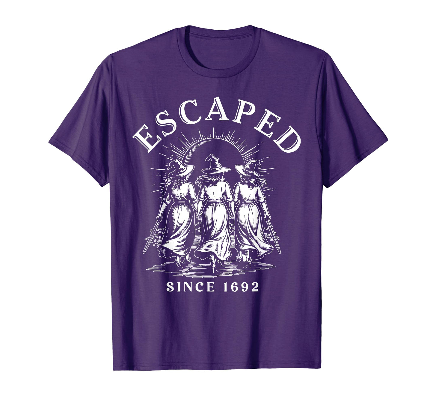 Halloween Escaped Since 1692 Salem Witch Feminist Women T-Shirt