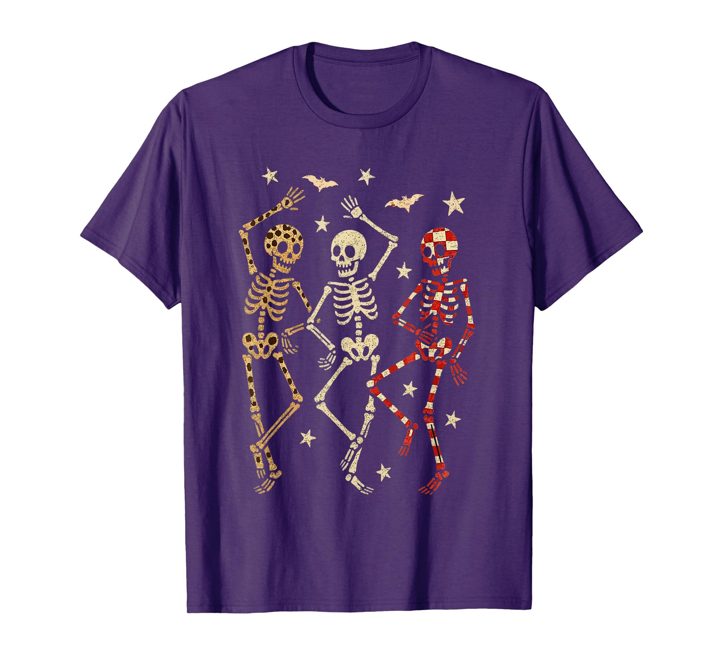 Funny Halloween Spooky Bones Skull Dancing Gift Skeleton T-Shirt