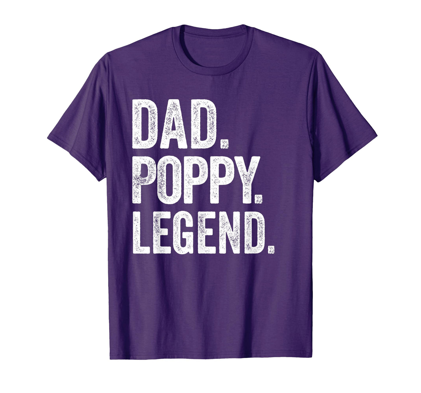 Dad Poppy Legend - Vintage Distressed Bold Poppy Graphic T-Shirt