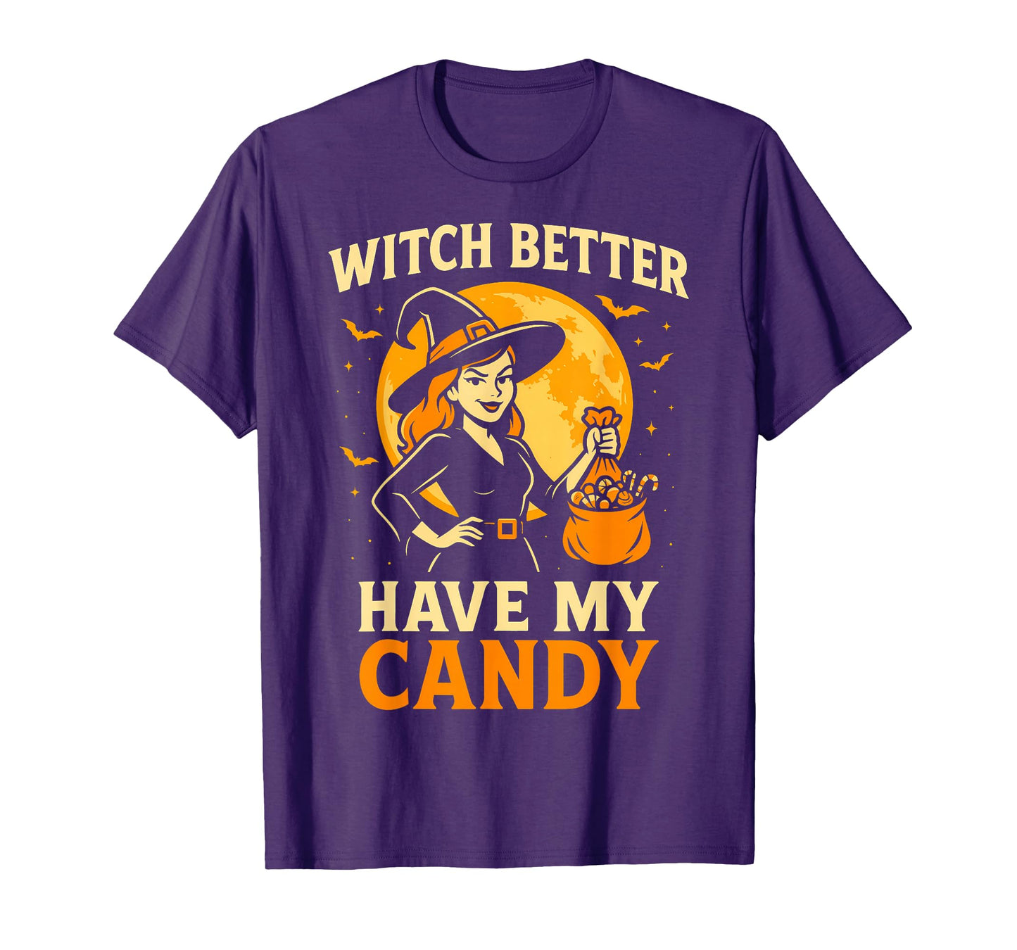 Funny Halloween Witch Candy Trick or Treat T-Shirt