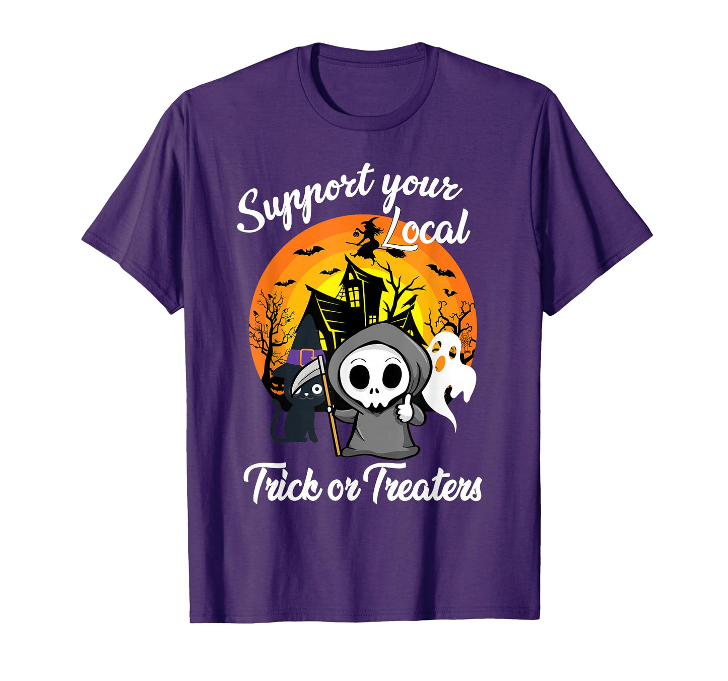 Halloween Vintage - Trick or Treat Ghost Witch Spooky Season T-Shirt