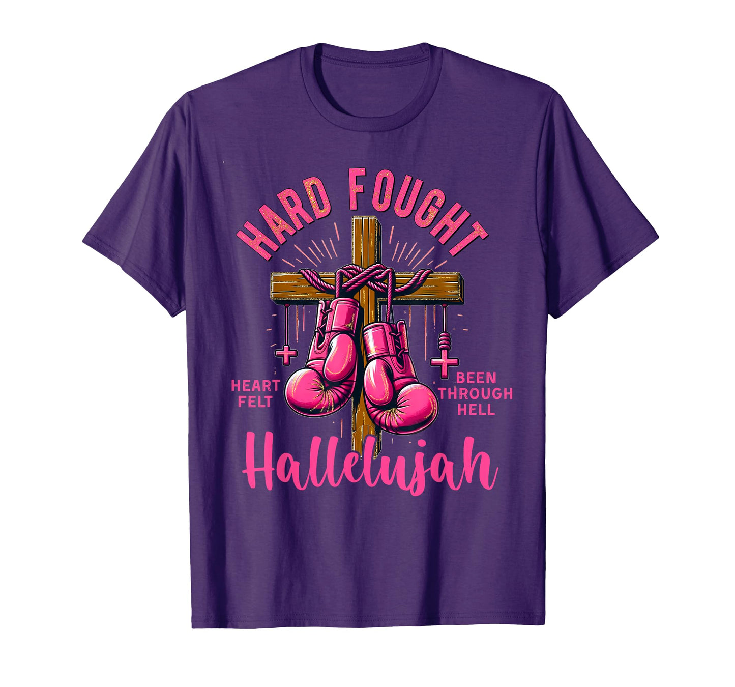 Brandon Hard Fought Hallelujah Praise Jesus Lake T-Shirt