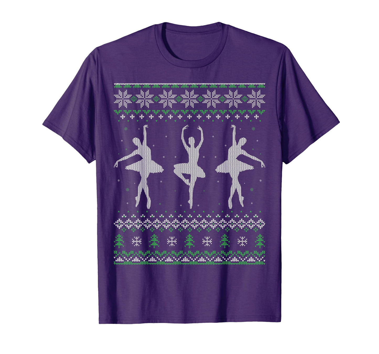 Ballerina Ballet Dancers Ballet Dancing Christmas T-Shirt