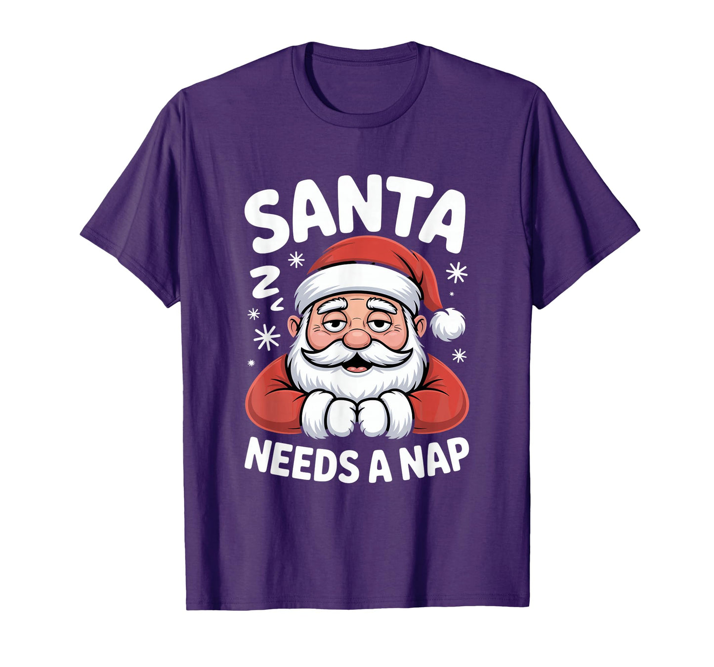 Santa Needs A Nap Christmas Santa Claus Humor T-Shirt