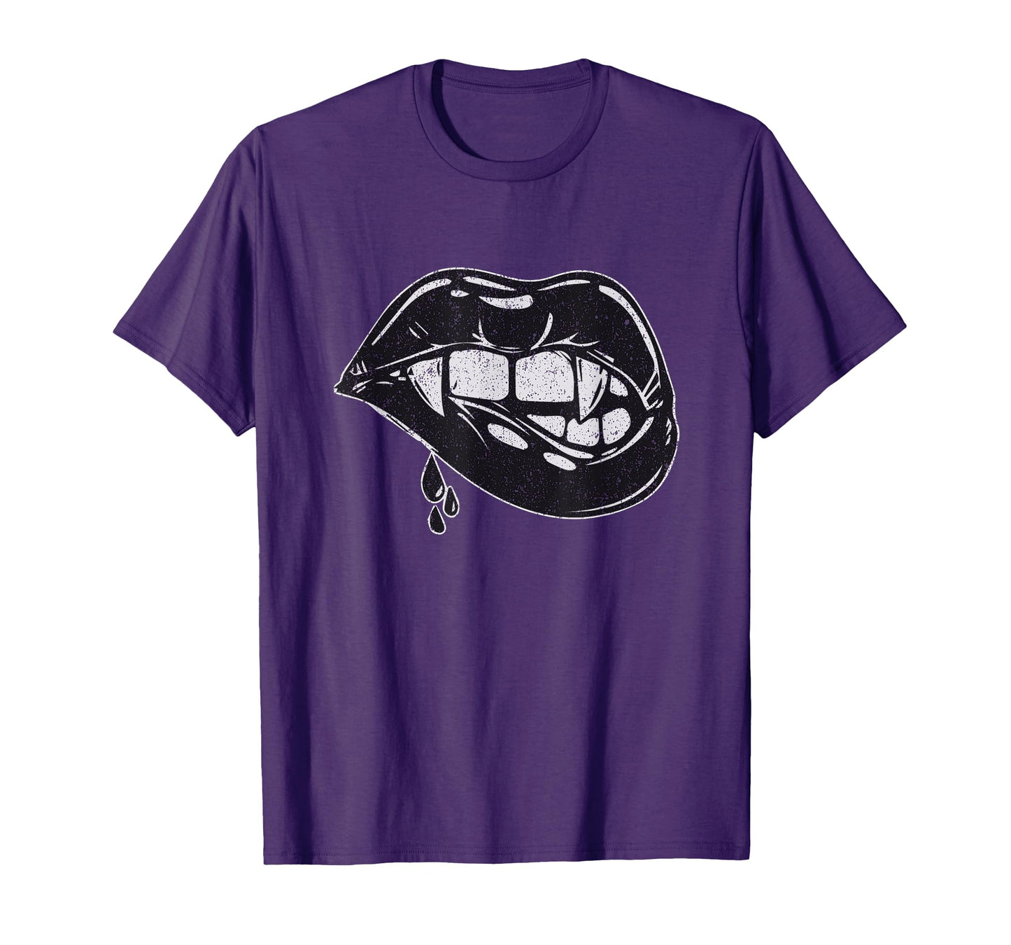 Halloween Vampire Fangs Female Lips Design T-Shirt