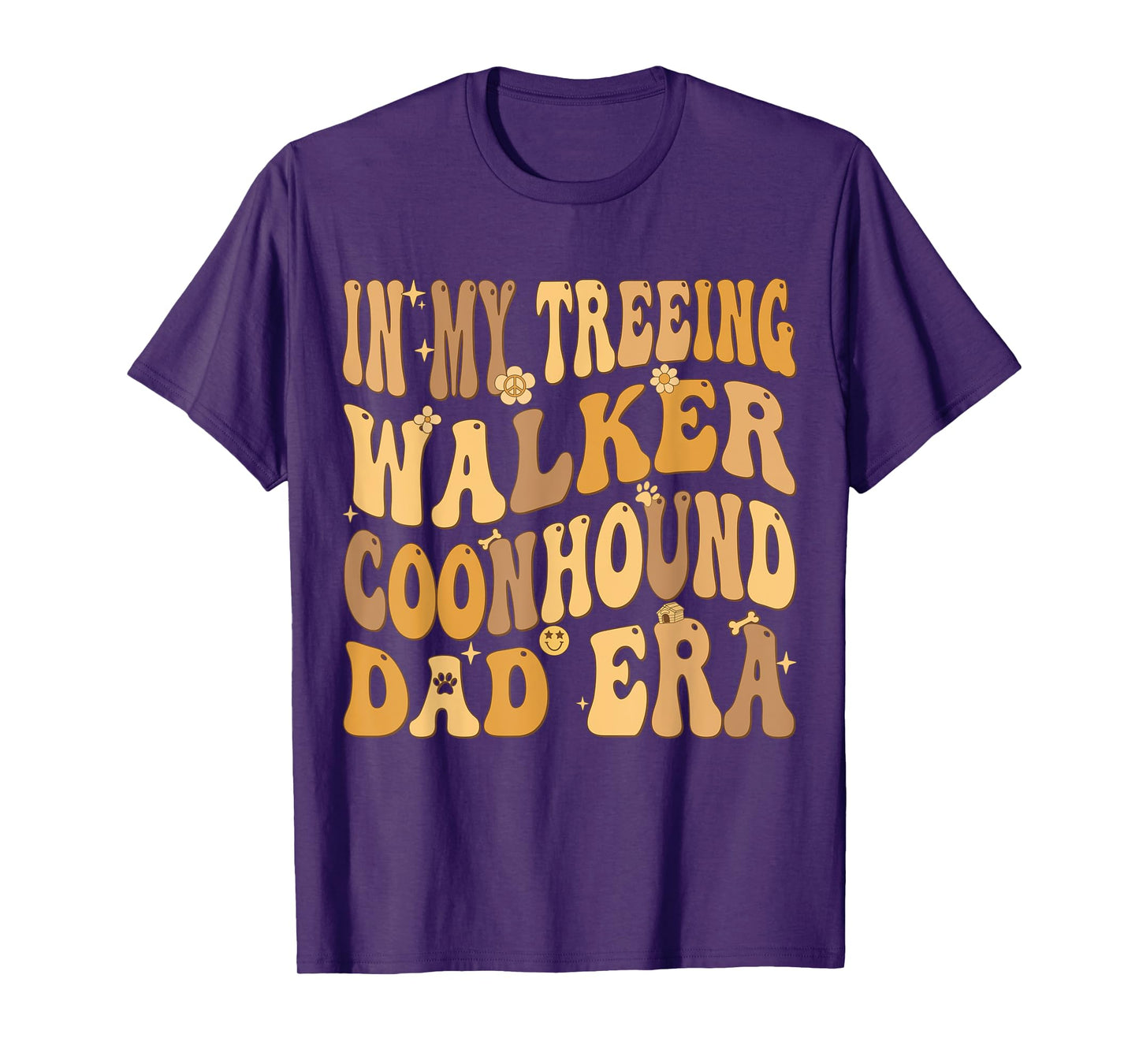 In My Treeing Walker Coonhound Dad Era Groovy Dog Owner T-Shirt for Men Women Kids
