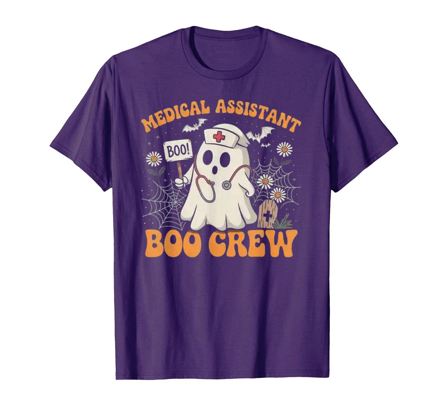 Medical Assistant Boo Crew Ghost Halloween Costumes Gifts T-Shirt