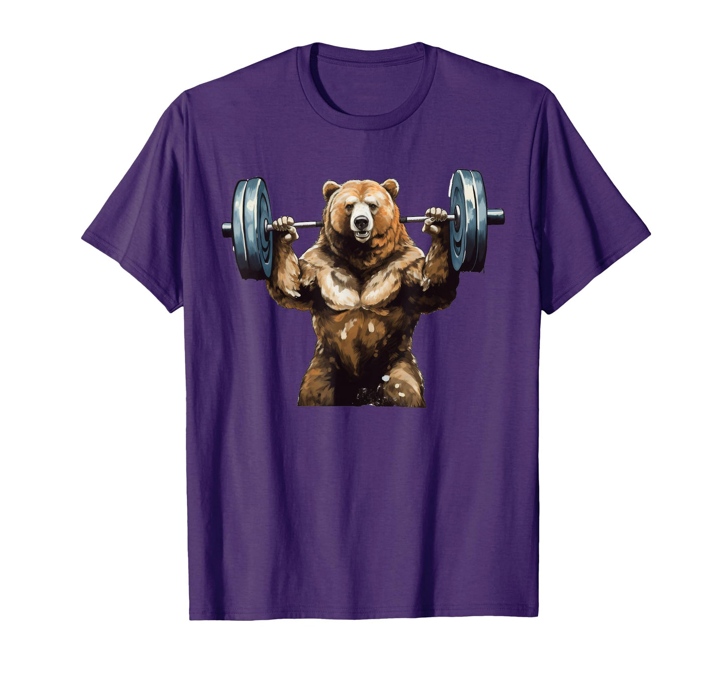 Bear Powerlifting Weightlifting Gym Workout T-Shirt