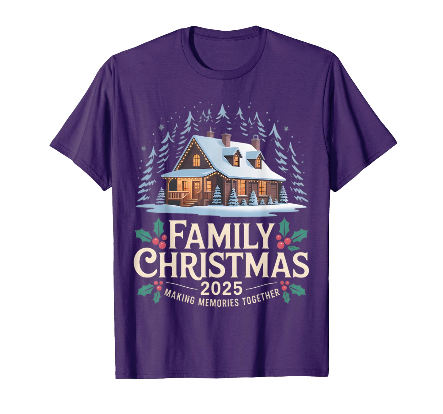 Family Christmas 2025 Matching Squad Santa Elf Funny Xmas T-Shirt