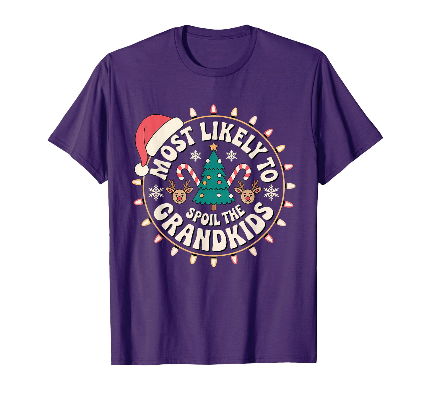 Humor Christmas Party Most Likely to Spoil The Grandkids T-Shirt