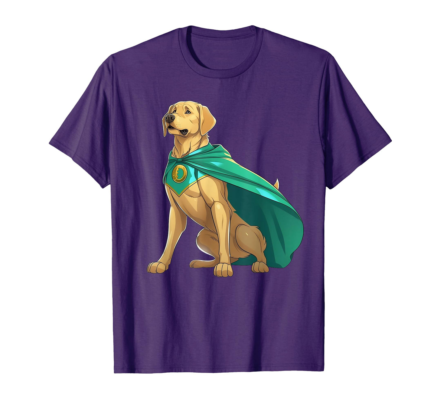 Superhero Golden Retriever Red Cape Super Hero Dog T-Shirt for Men Women Kids