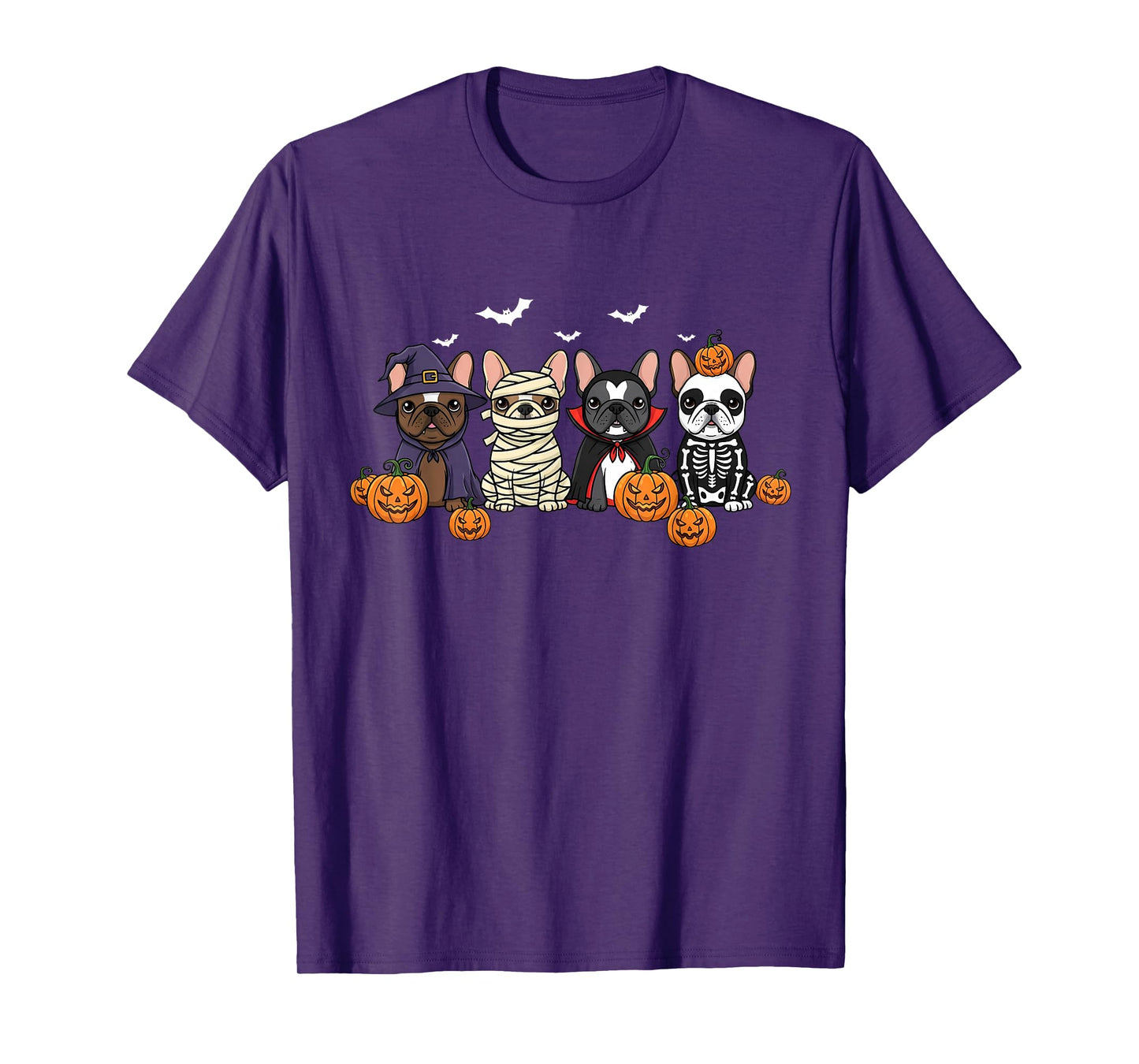 Mummy French Bulldog Halloween French Bulldog Witch Dog Mom T-Shirt