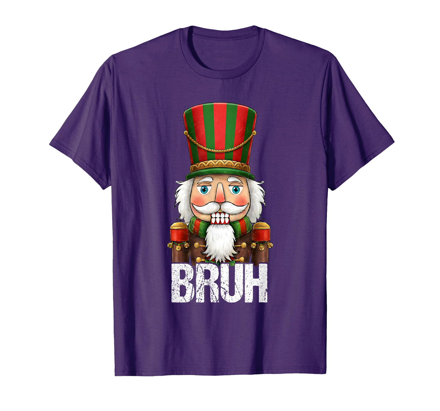 Bruh Christmas Nutcracker Santa Claus Holiday Xmas Mens Boys T-Shirt