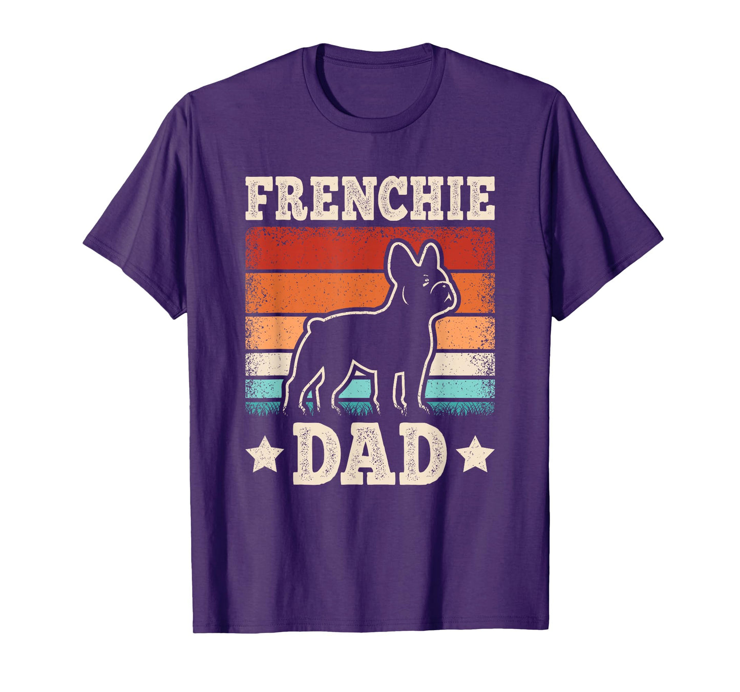 Frenchie Dad Retro French Bulldog Lover Daddy Men T-Shirt