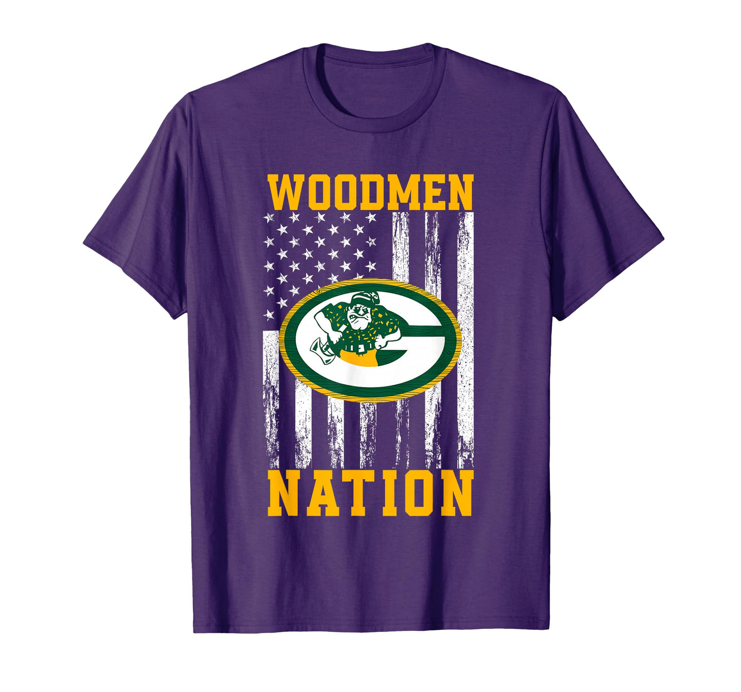 Greenwood Community Woodmen Logo Nation HS T-Shirt