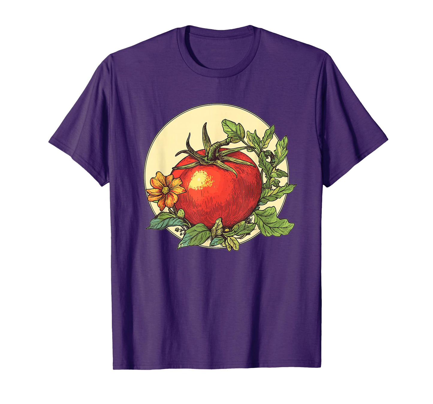Tomato Garden Vintage Botanical Art T-Shirt