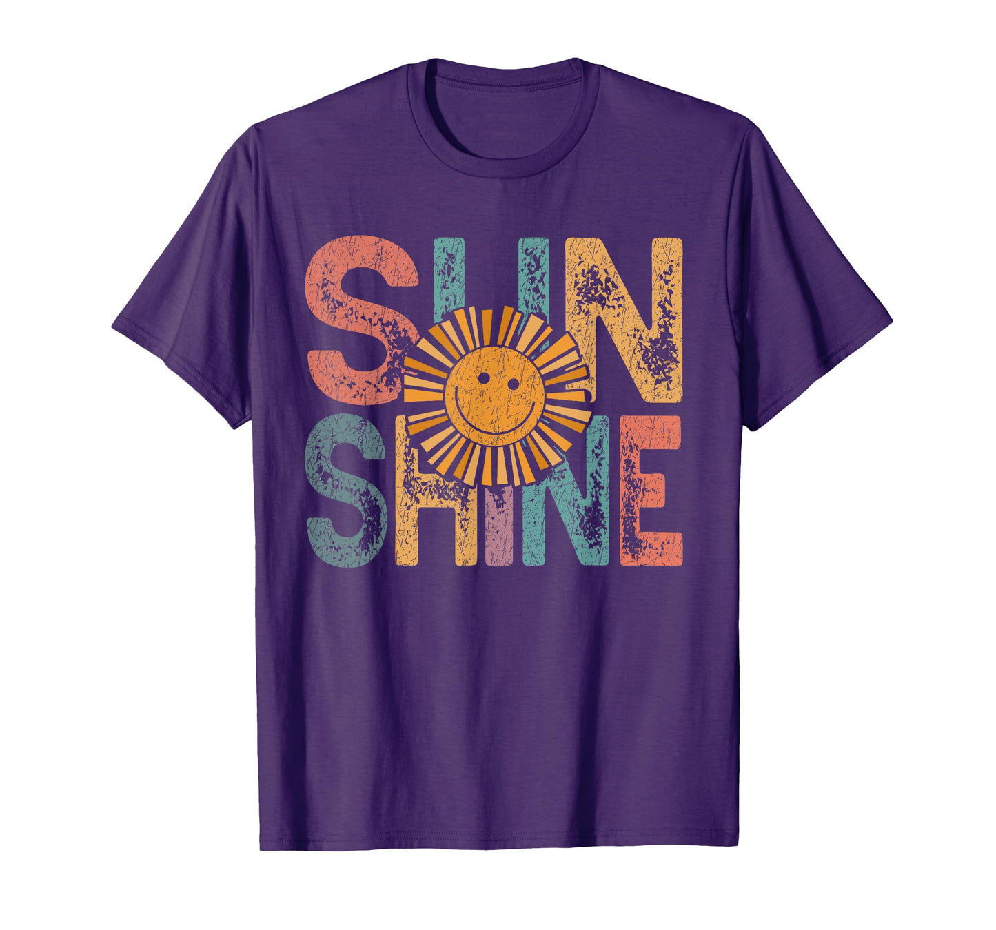 Retro Sunshine Hello Summer Vacation Sunshine Beach Vacation T-Shirt