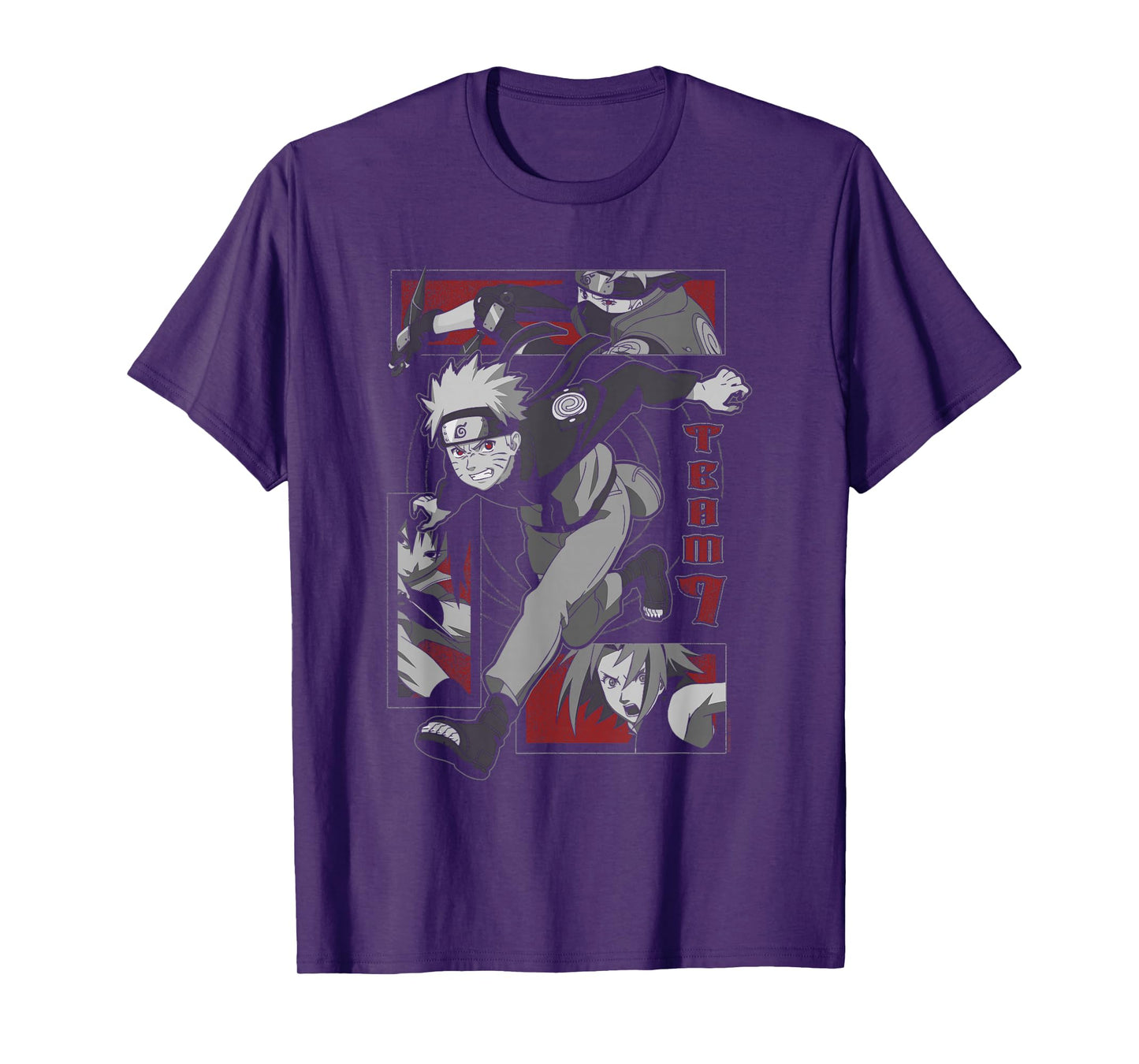 Naruto Shippuden Grunge Team 7 Anime T-Shirt