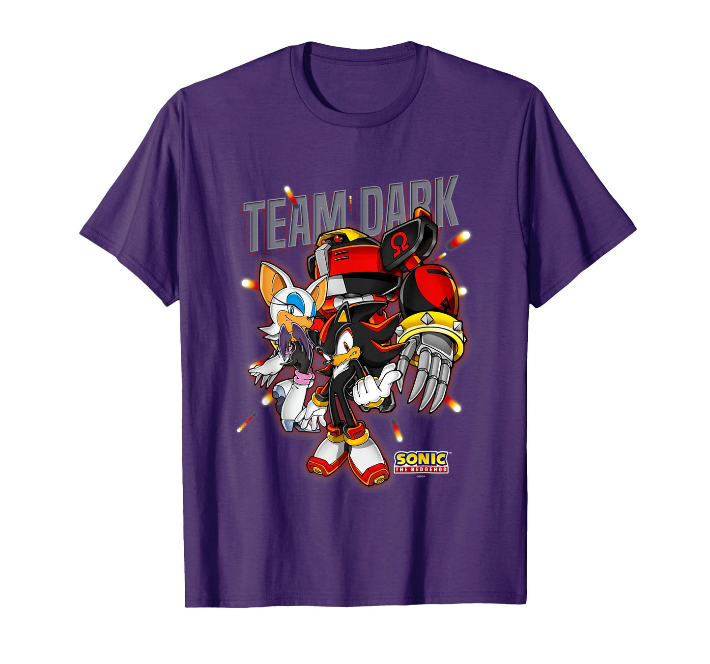 Sonic The Hedgehog Team Dark Omega Rouge & Shadow T-Shirt