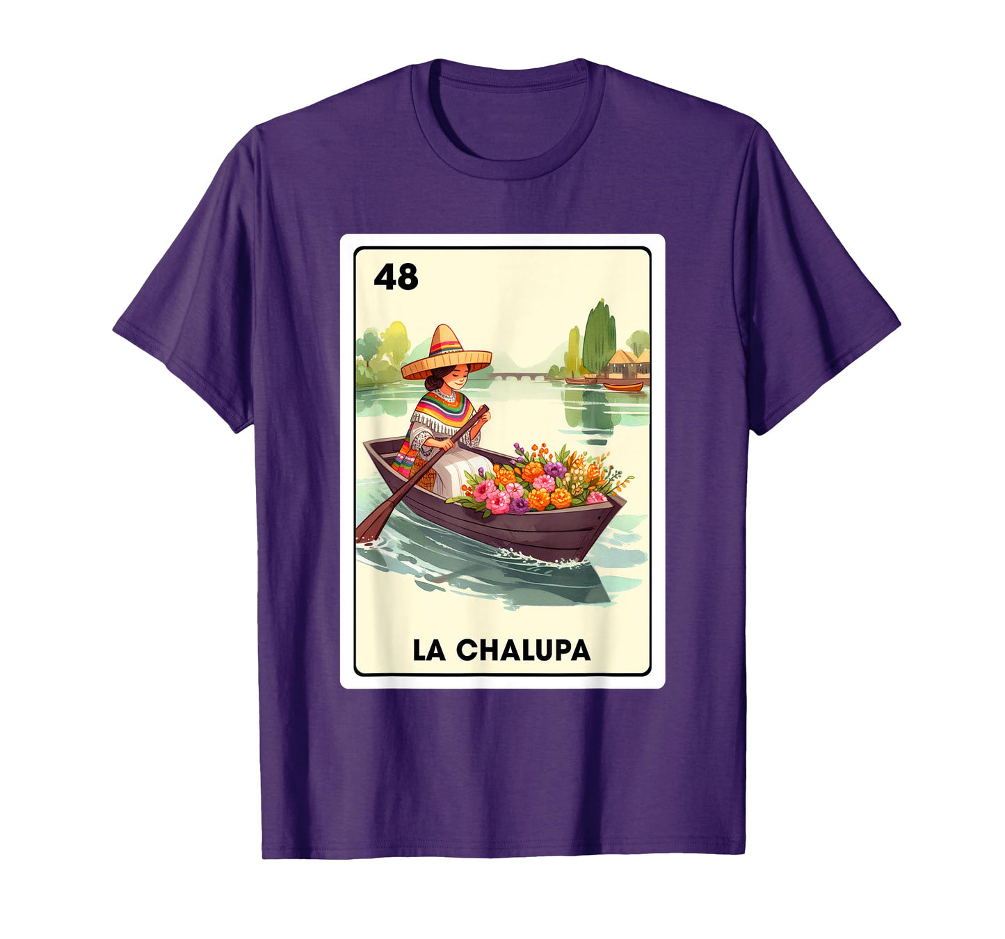 Mexican Slang The Boat La Chalupa Mexican Bingo Card T-Shirt