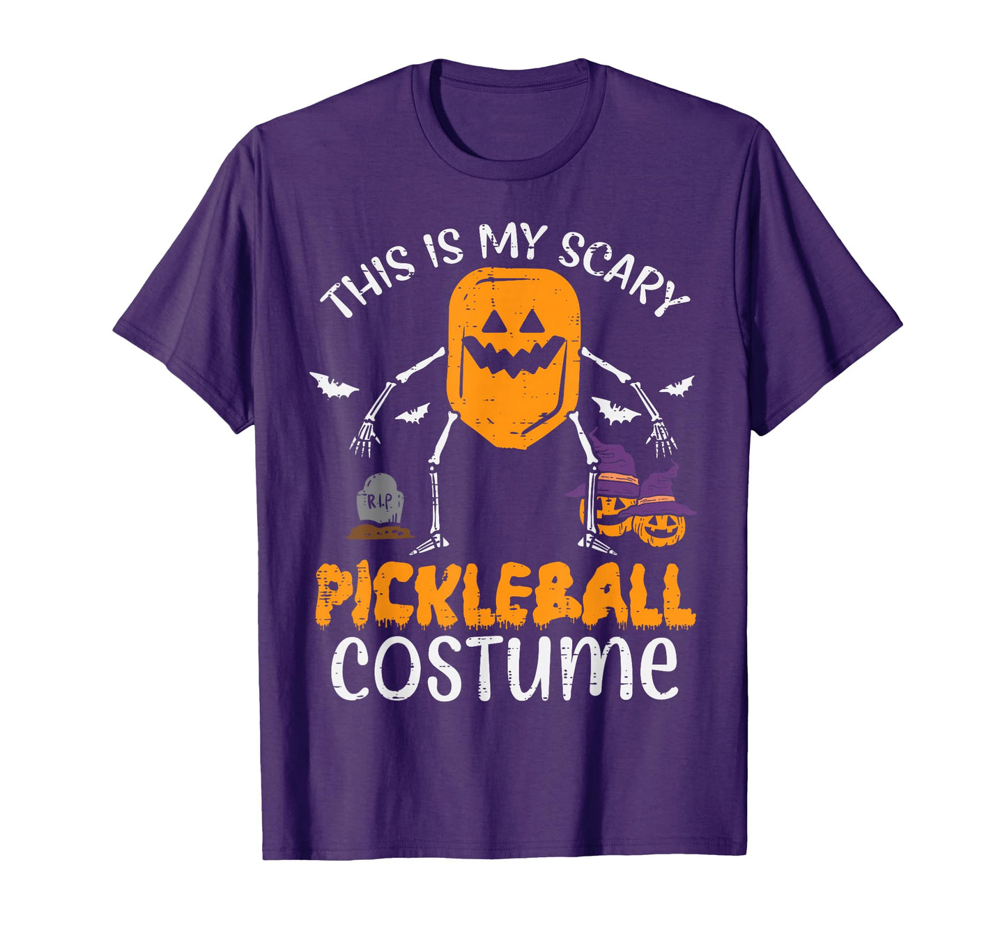 This Is My Scary Pickleball Costume Halloween Men Women Kids T-Shirt