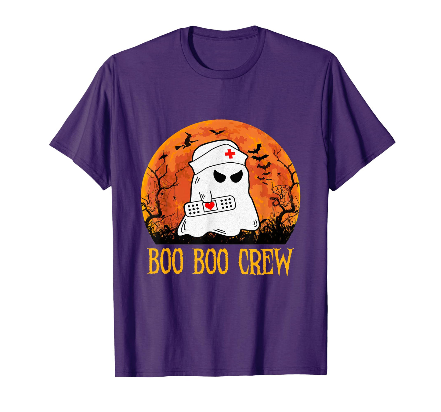 Boo Boo Crew Nurse Funny Halloween Nurse Shirts for Women T-Shirt