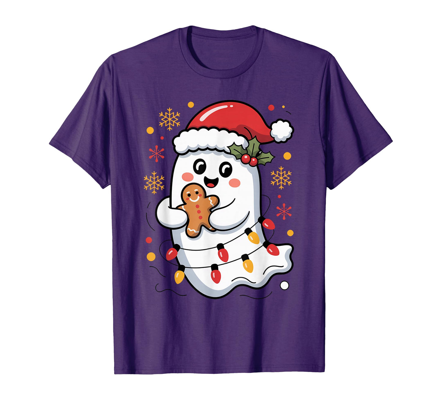 Ghost Christmas Santa Spooky Christmas Ghost Santa Christmas T-Shirt
